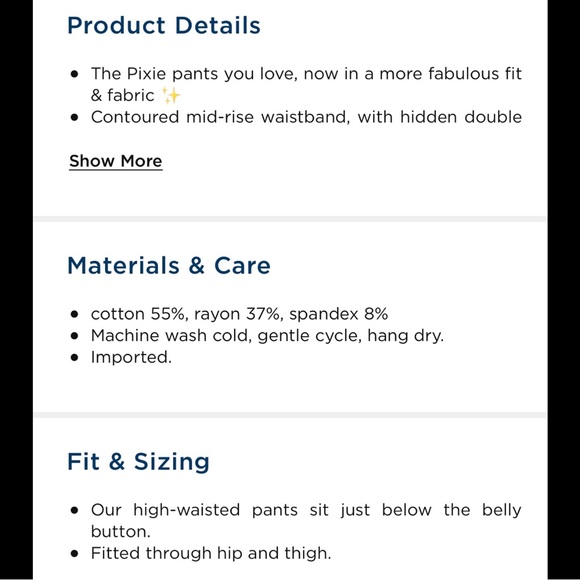 Old Navy Pixie Skinny Ankle Pants - Picture 9 of 9